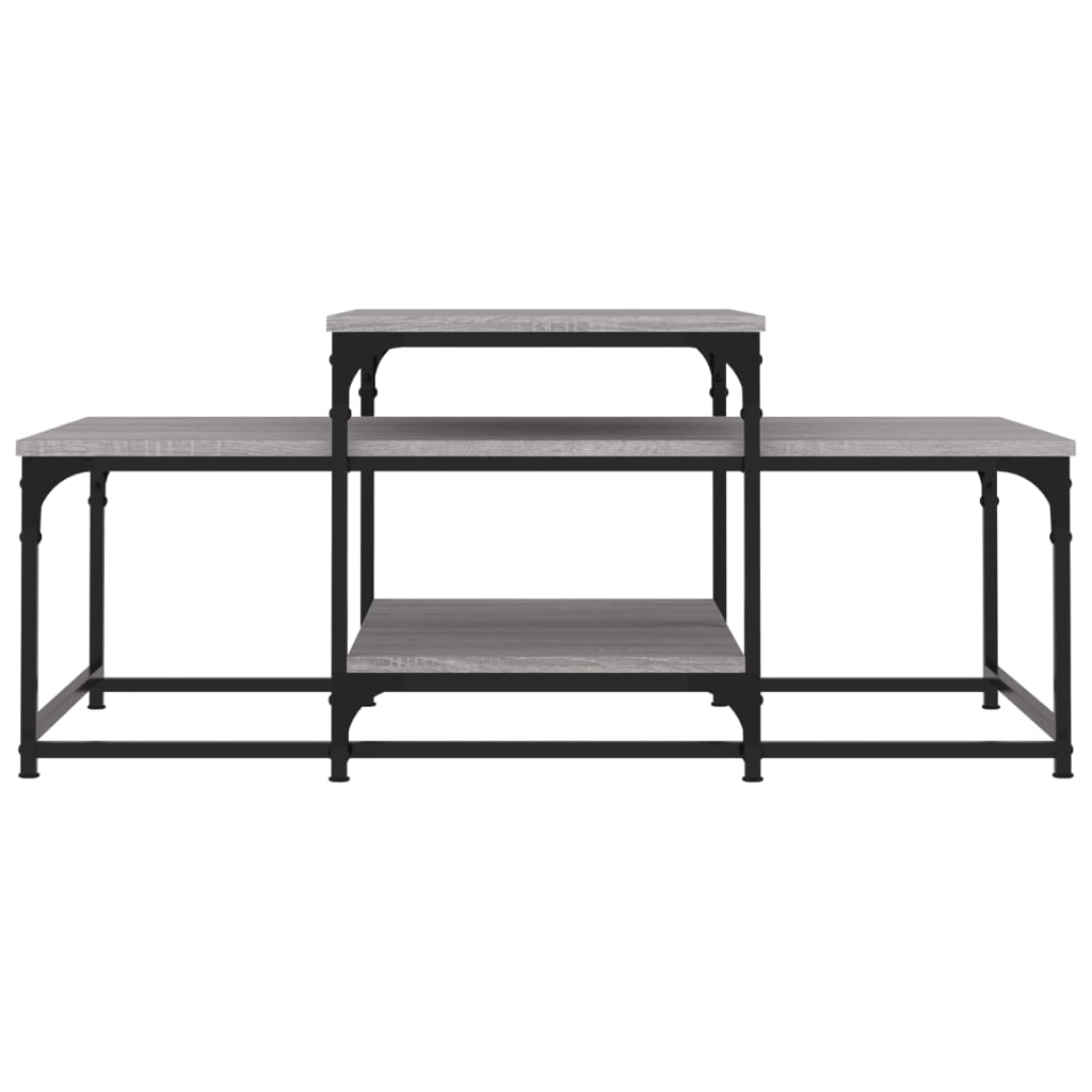 Couchtisch Grau Sonoma 102x60x45 cm Holzwerkstoff - Pazzar.ch