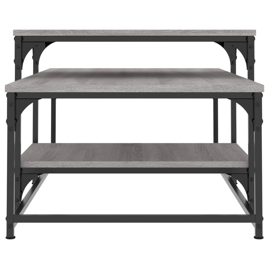 Couchtisch Grau Sonoma 102x60x45 cm Holzwerkstoff - Pazzar.ch