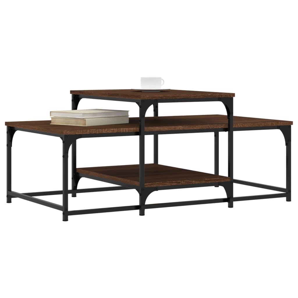 Couchtisch Braun Eichen-Optik 102x60x45 cm Holzwerkstoff - Pazzar.ch