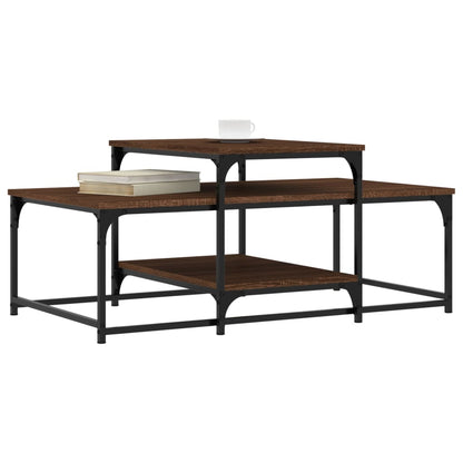 Couchtisch Braun Eichen-Optik 102x60x45 cm Holzwerkstoff - Pazzar.ch