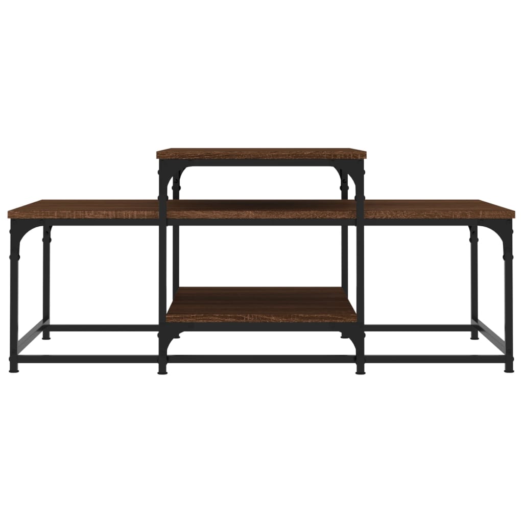 Couchtisch Braun Eichen-Optik 102x60x45 cm Holzwerkstoff - Pazzar.ch