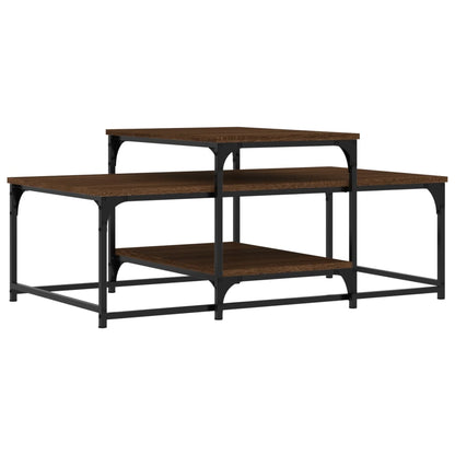 Couchtisch Braun Eichen-Optik 102x60x45 cm Holzwerkstoff - Pazzar.ch