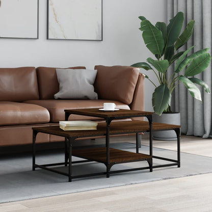 Couchtisch Braun Eichen-Optik 102x60x45 cm Holzwerkstoff - Pazzar.ch