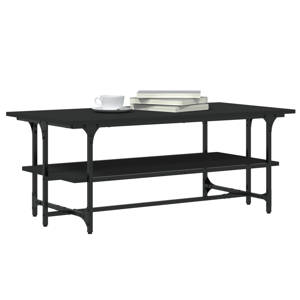Couchtisch Schwarz 100x50x40 cm Holzwerkstoff - Pazzar.ch