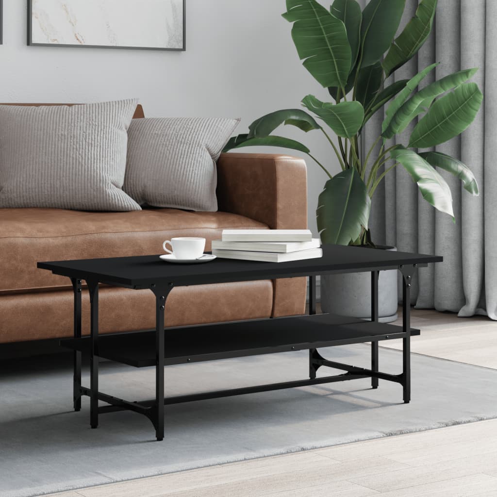 Couchtisch Schwarz 100x50x40 cm Holzwerkstoff - Pazzar.ch