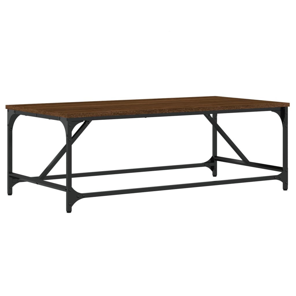 Couchtisch Braun Eichen-Optik 100x50x35 cm Holzwerkstoff - Pazzar.ch
