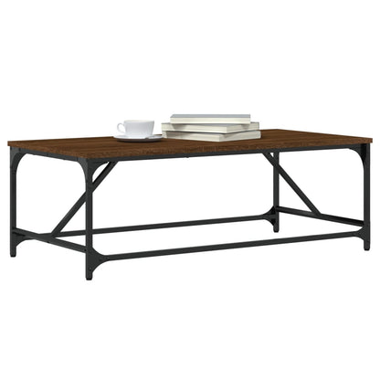 Couchtisch Braun Eichen-Optik 100x50x35 cm Holzwerkstoff - Pazzar.ch