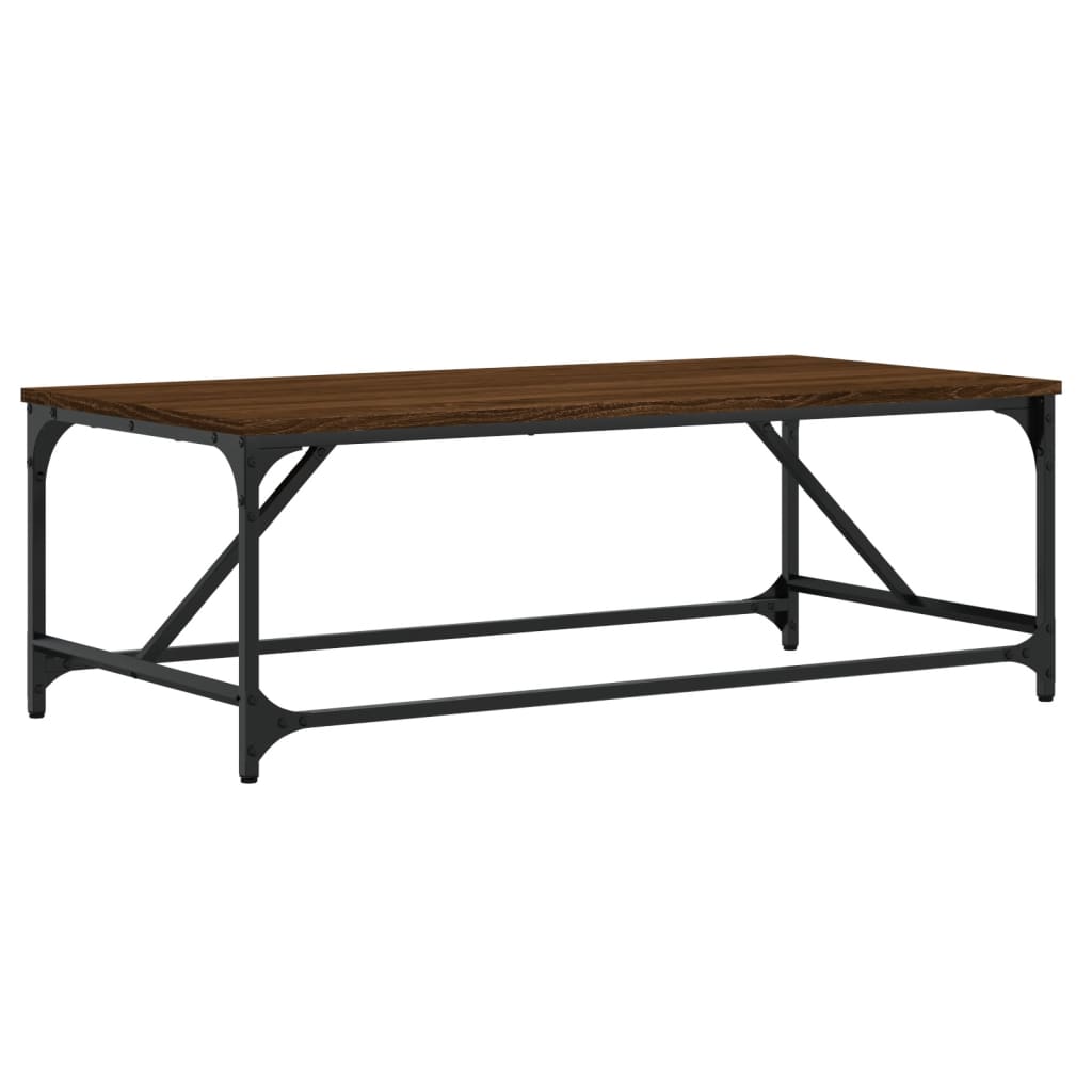 Couchtisch Braun Eichen-Optik 100x50x35 cm Holzwerkstoff - Pazzar.ch