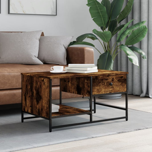 Couchtisch Räuchereiche 85,5x51x45 cm Holzwerkstoff - Pazzar.ch