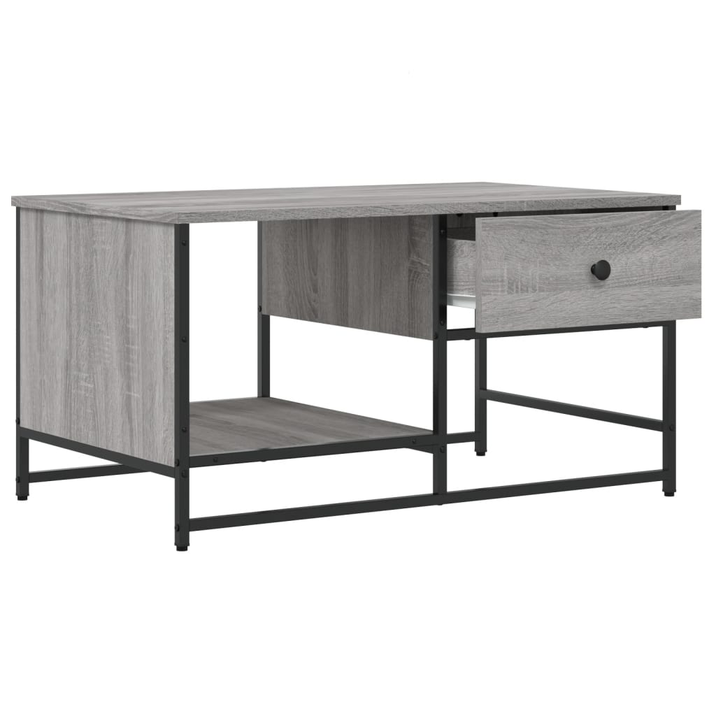 Couchtisch Grau Sonoma 85,5x51x45 cm Holzwerkstoff - Pazzar.ch
