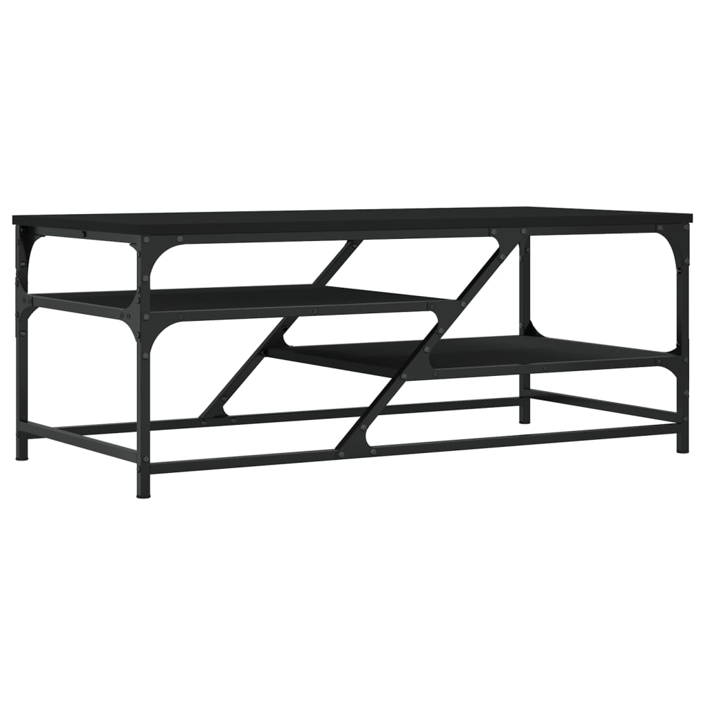 Couchtisch Schwarz 100x49x40 cm Holzwerkstoff - Pazzar.ch