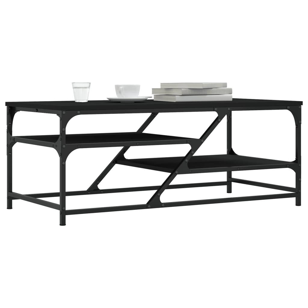 Couchtisch Schwarz 100x49x40 cm Holzwerkstoff - Pazzar.ch