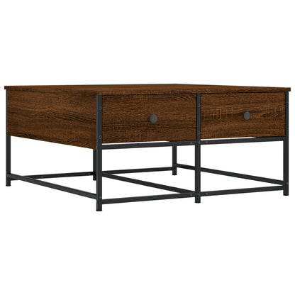 Couchtisch Braun Eichen-Optik 80x80x40 cm Holzwerkstoff - Pazzar.ch