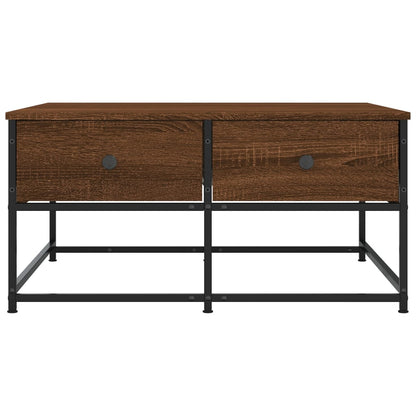 Couchtisch Braun Eichen-Optik 80x80x40 cm Holzwerkstoff - Pazzar.ch