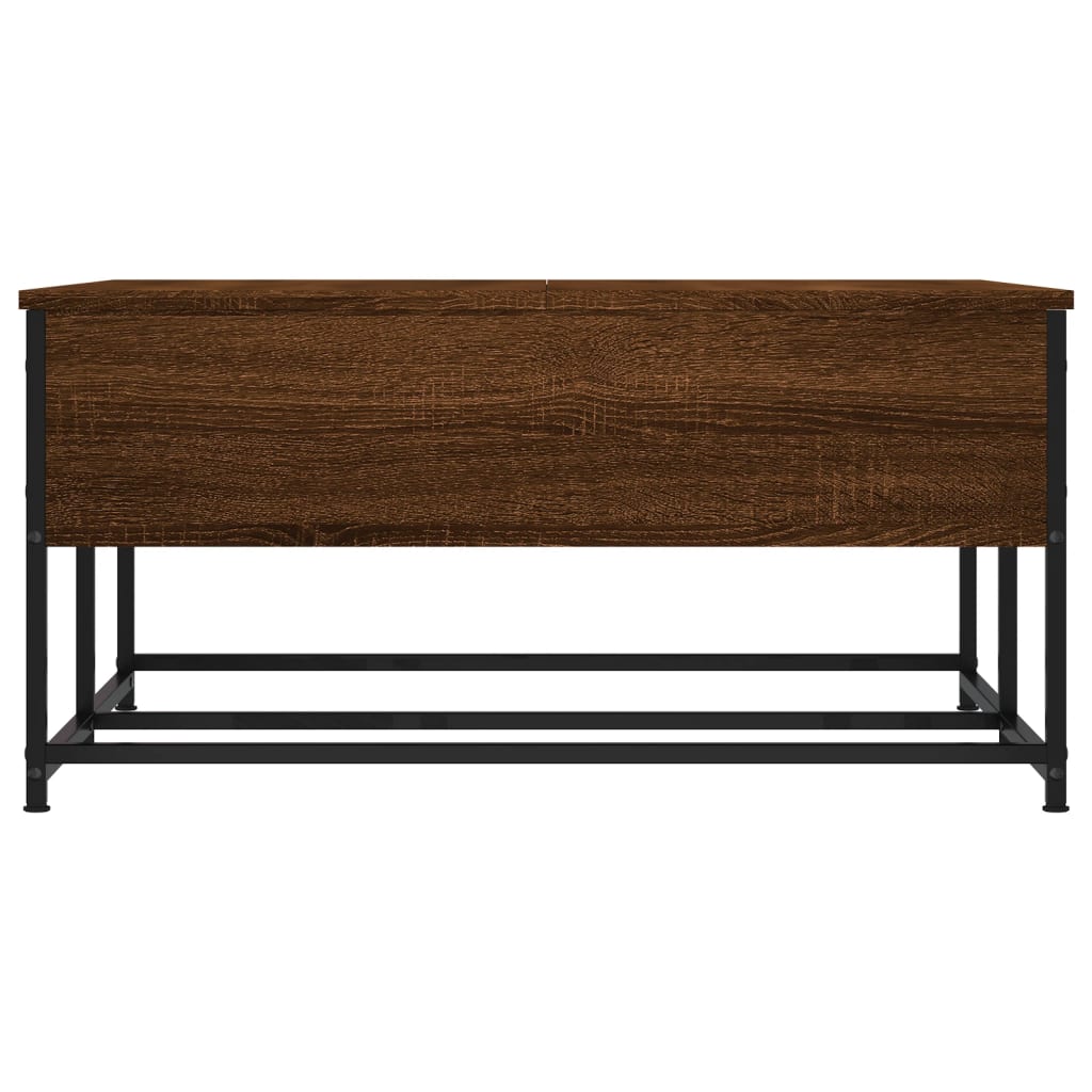 Couchtisch Braun Eichen-Optik 80x80x40 cm Holzwerkstoff - Pazzar.ch