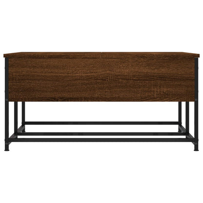 Couchtisch Braun Eichen-Optik 80x80x40 cm Holzwerkstoff - Pazzar.ch