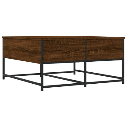 Couchtisch Braun Eichen-Optik 80x80x40 cm Holzwerkstoff - Pazzar.ch
