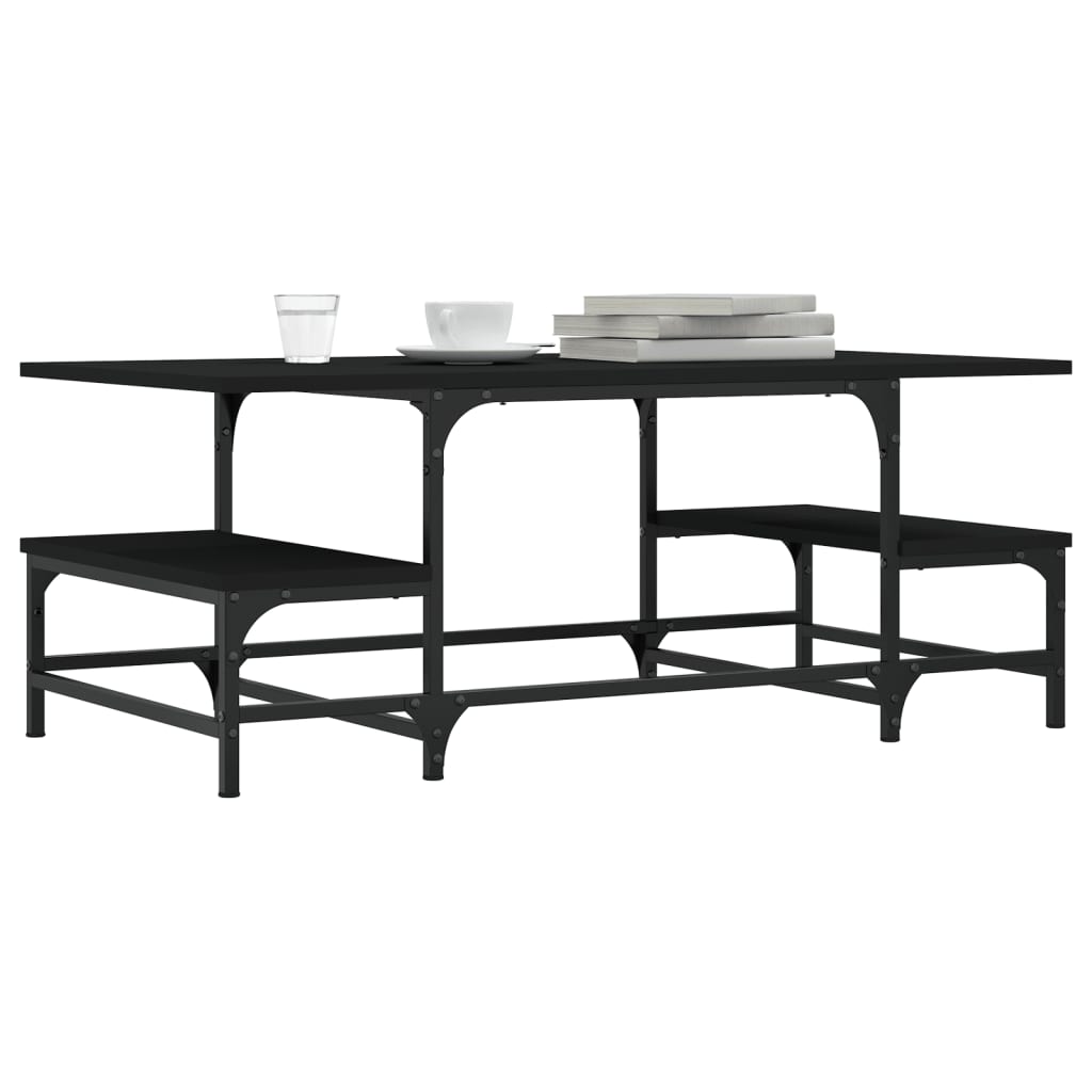 Couchtisch Schwarz 100x50,5x40 cm Holzwerkstoff - Pazzar.ch