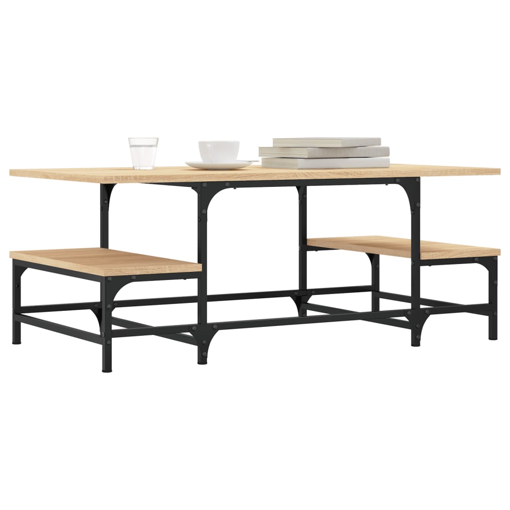 Couchtisch Sonoma-Eiche 100x50,5x40 cm Holzwerkstoff - Pazzar.ch