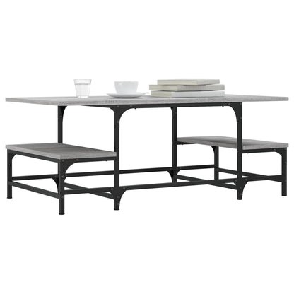 Couchtisch Grau Sonoma 100x50,5x40 cm Holzwerkstoff - Pazzar.ch