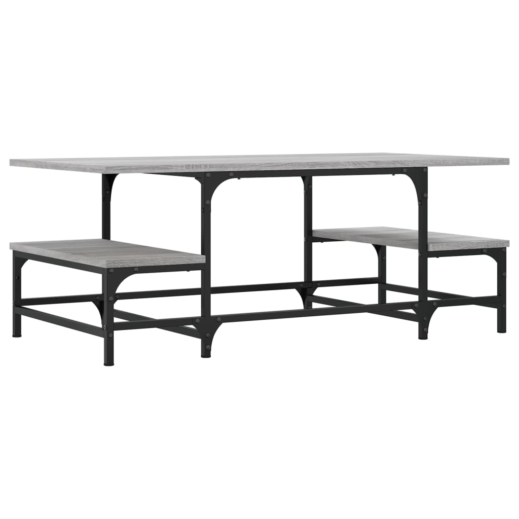 Couchtisch Grau Sonoma 100x50,5x40 cm Holzwerkstoff - Pazzar.ch