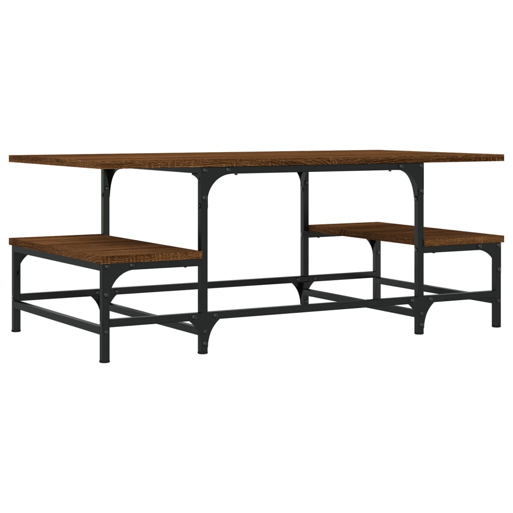 Couchtisch Braun Eichen-Optik 100x50,5x40 cm Holzwerkstoff - Pazzar.ch