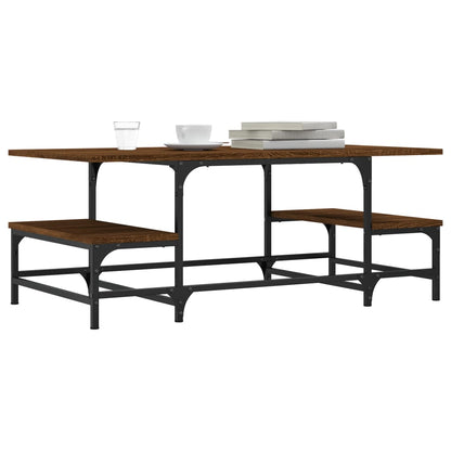 Couchtisch Braun Eichen-Optik 100x50,5x40 cm Holzwerkstoff - Pazzar.ch