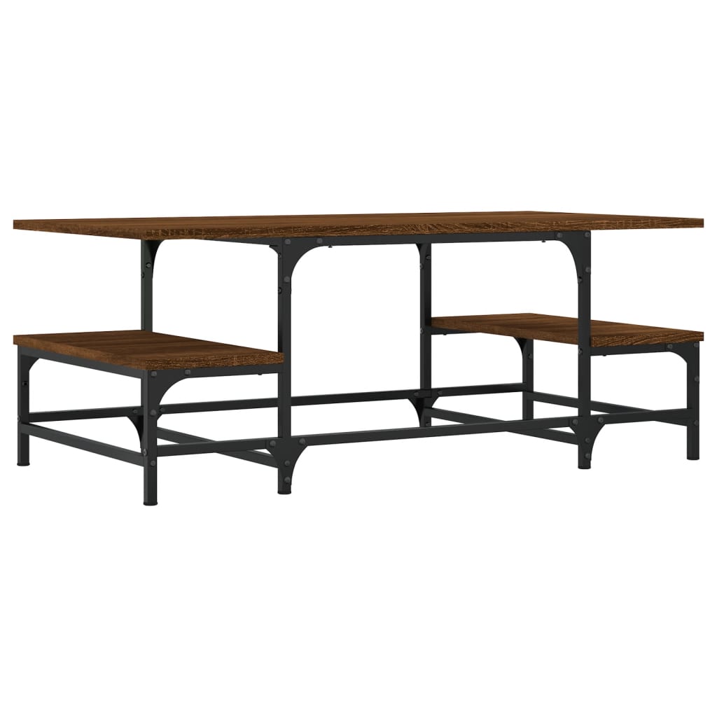 Couchtisch Braun Eichen-Optik 100x50,5x40 cm Holzwerkstoff - Pazzar.ch
