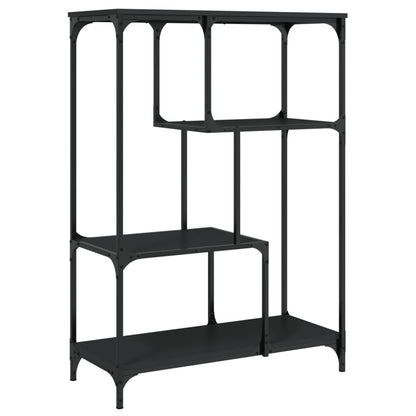 Bücherregal Schwarz 81x36x115 cm Holzwerkstoff und Stahl - Pazzar.ch
