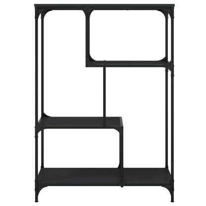 Bücherregal Schwarz 81x36x115 cm Holzwerkstoff und Stahl - Pazzar.ch
