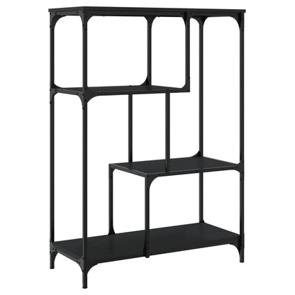 Bücherregal Schwarz 81x36x115 cm Holzwerkstoff und Stahl - Pazzar.ch