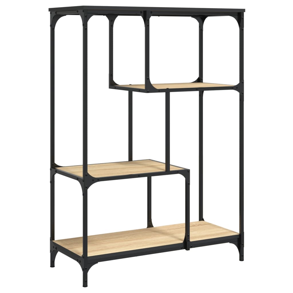 Bücherregal Sonoma-Eiche 81x36x115 cm Holzwerkstoff und Stahl - Pazzar.ch