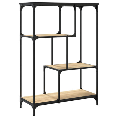 Bücherregal Sonoma-Eiche 81x36x115 cm Holzwerkstoff und Stahl - Pazzar.ch