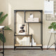 Bücherregal Sonoma-Eiche 81x36x115 cm Holzwerkstoff und Stahl