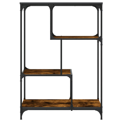 Bücherregal Räuchereiche 81x36x115 cm Holzwerkstoff und Stahl - Pazzar.ch