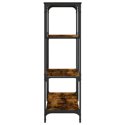 Bücherregal Räuchereiche 81x36x115 cm Holzwerkstoff und Stahl - Pazzar.ch