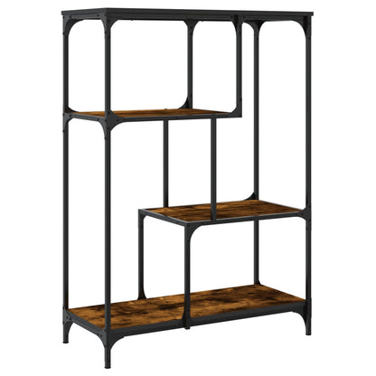Bücherregal Räuchereiche 81x36x115 cm Holzwerkstoff und Stahl - Pazzar.ch