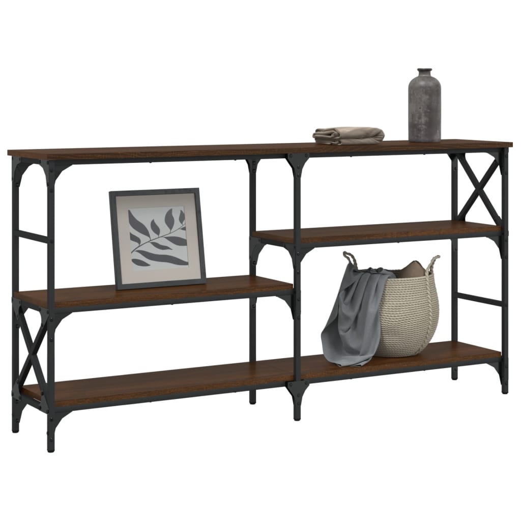 Konsolentisch Braun Eichen-Optik 150x29x76,5 cm Holzwerkstoff - Pazzar.ch