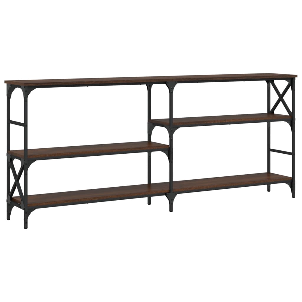 Konsolentisch Braun Eichen-Optik 180x29x76,5 cm Holzwerkstoff - Pazzar.ch