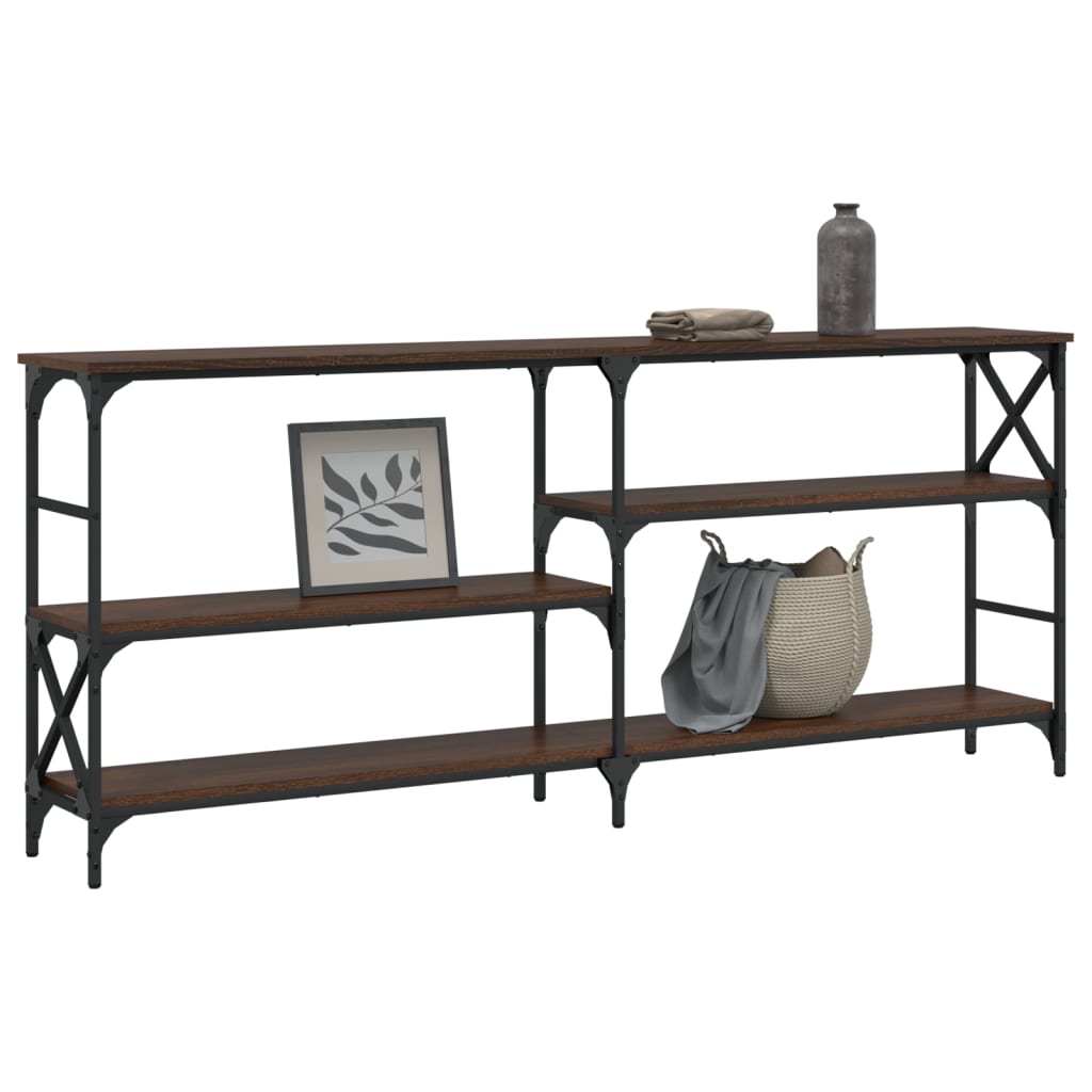 Konsolentisch Braun Eichen-Optik 180x29x76,5 cm Holzwerkstoff - Pazzar.ch