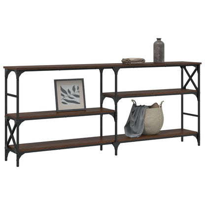 Konsolentisch Braun Eichen-Optik 180x29x76,5 cm Holzwerkstoff - Pazzar.ch