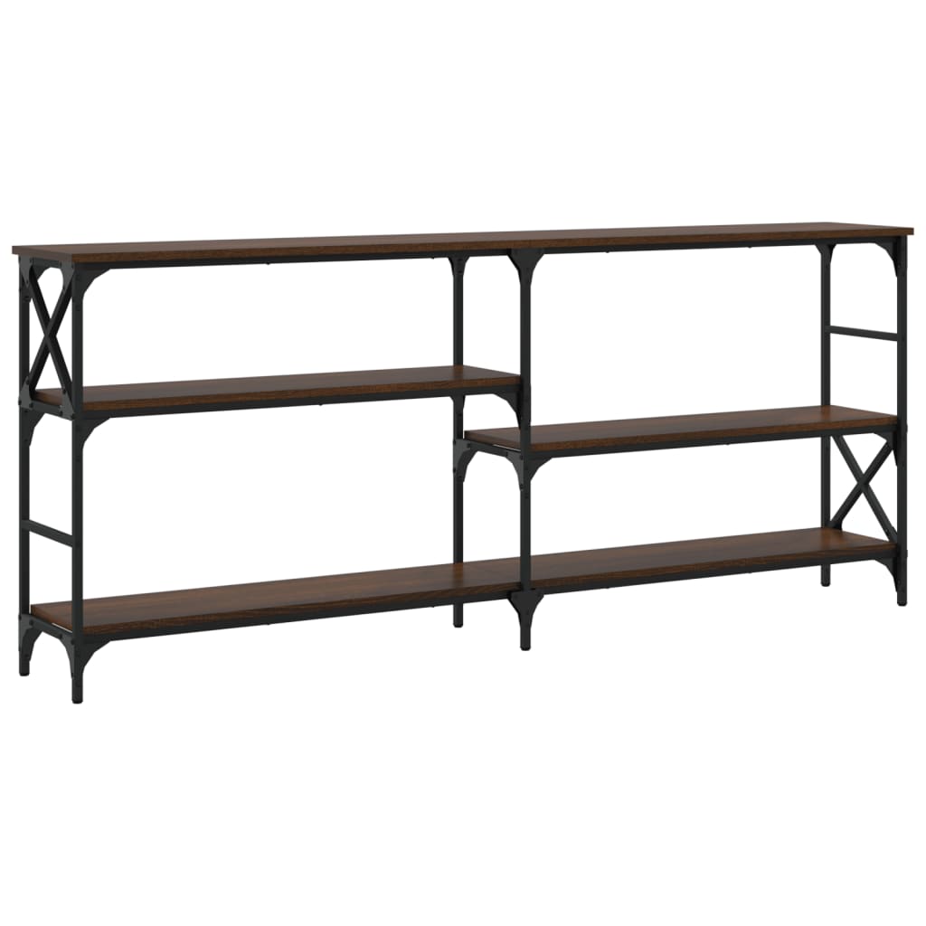 Konsolentisch Braun Eichen-Optik 180x29x76,5 cm Holzwerkstoff - Pazzar.ch