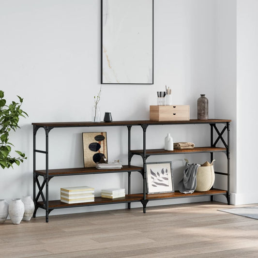 Konsolentisch Braun Eichen-Optik 180x29x76,5 cm Holzwerkstoff - Pazzar.ch