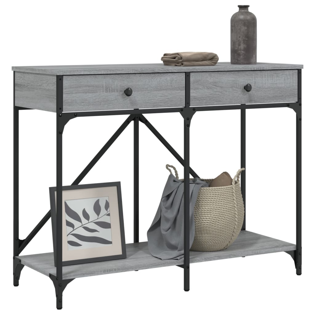 Konsolentisch Grau Sonoma 100x39x78,5 cm Holzwerkstoff - Pazzar.ch
