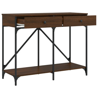 Konsolentisch Braun Eichen-Optik 100x39x78,5 cm Holzwerkstoff - Pazzar.ch