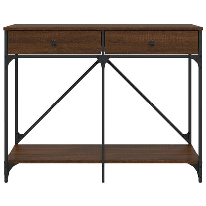Konsolentisch Braun Eichen-Optik 100x39x78,5 cm Holzwerkstoff - Pazzar.ch