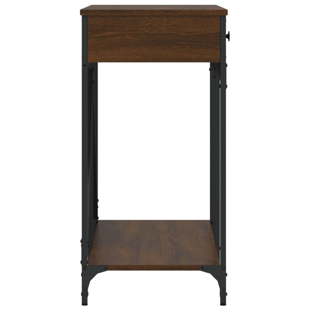 Konsolentisch Braun Eichen-Optik 100x39x78,5 cm Holzwerkstoff - Pazzar.ch