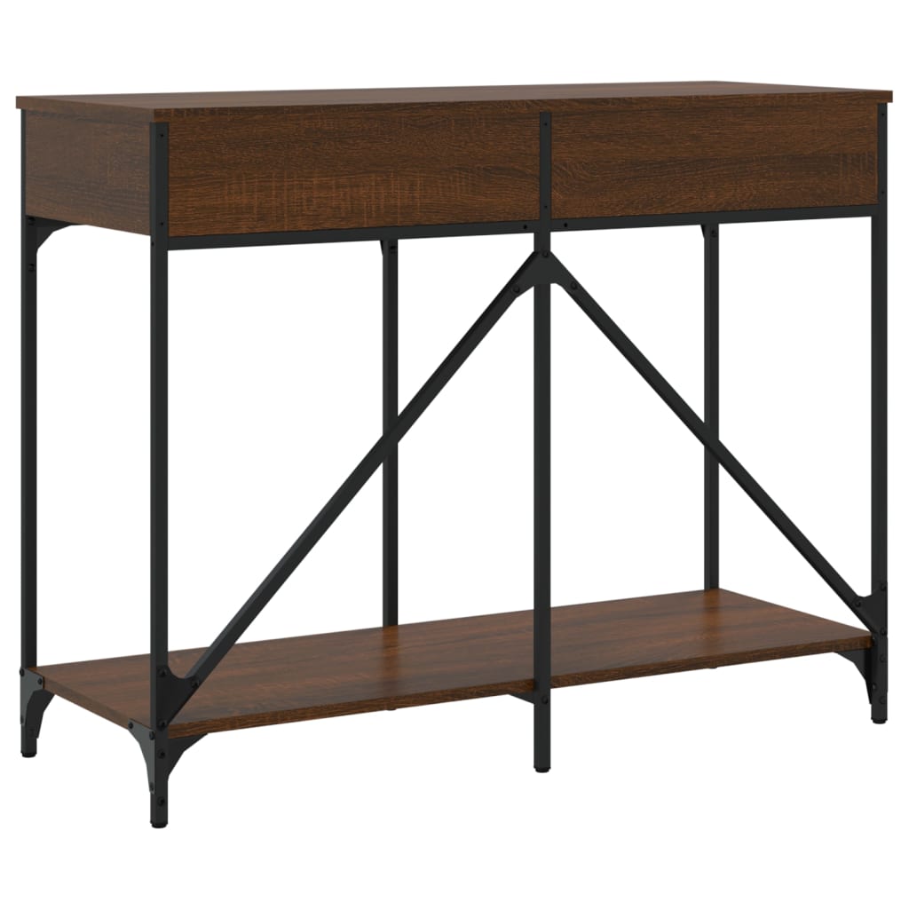 Konsolentisch Braun Eichen-Optik 100x39x78,5 cm Holzwerkstoff - Pazzar.ch