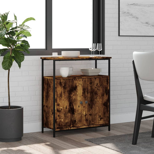 Sideboard Räuchereiche 70x30x80 cm Holzwerkstoff - Pazzar.ch