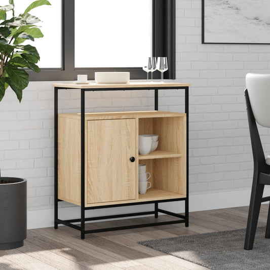 Sideboard Sonoma-Eiche 69x35x80 cm Holzwerkstoff - Pazzar.ch